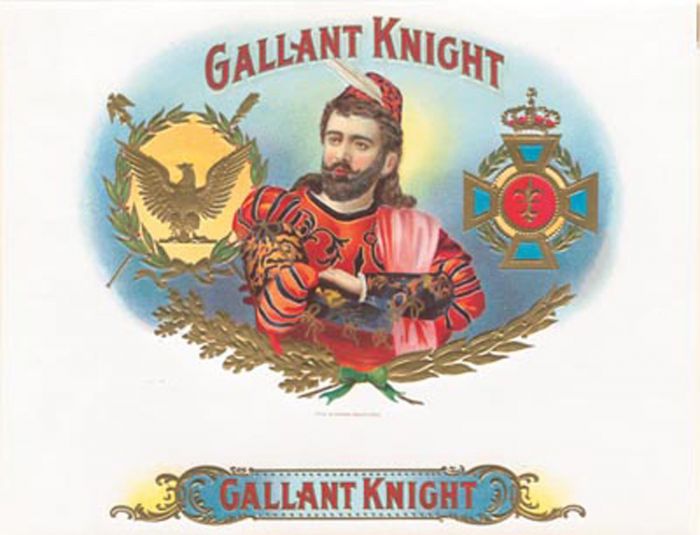 Cigar Box Label "Gallant Knight"